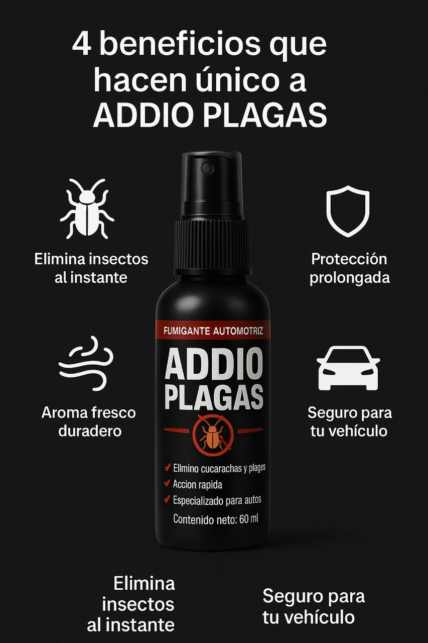 🚗✨ ADDIO PLAGAS – Tu vehículo libre de insectos