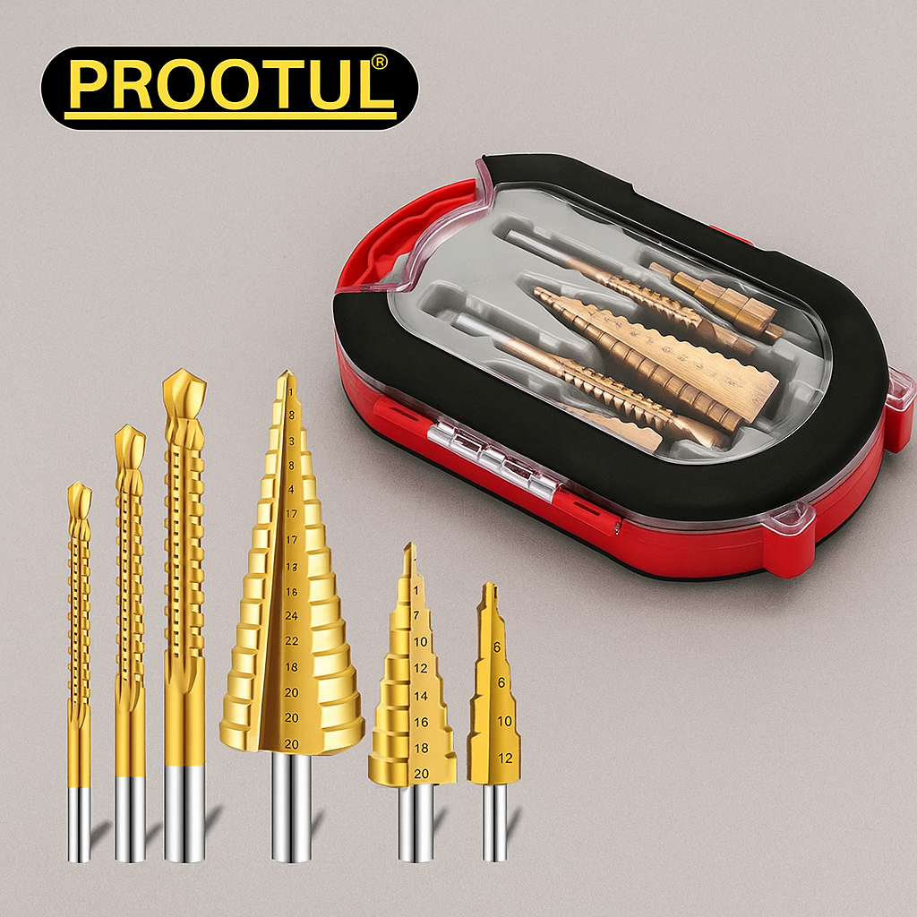 🔧✨ Juego de 6 Brocas PowerStep Drill Pro