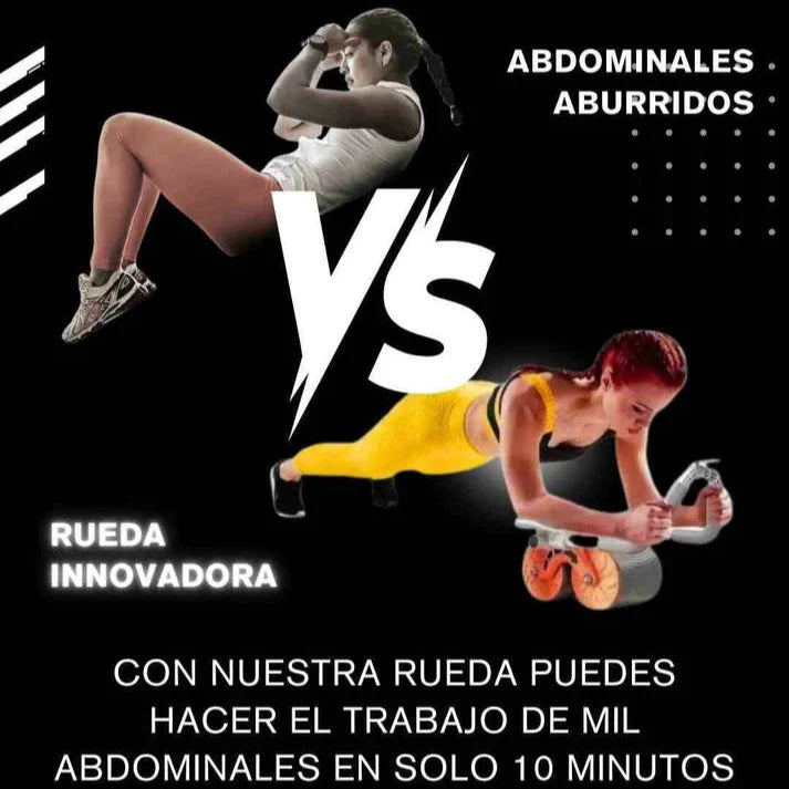 Rueda Abdominal Rebote Automático Con Te