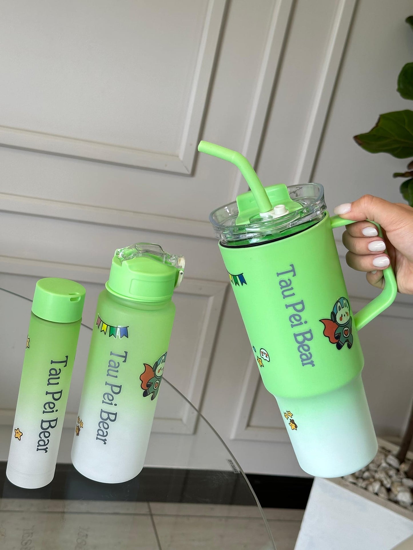 🥤VASO TRIO 𝐌𝐎𝐓𝐈𝐕𝐀𝐂𝐈𝐎𝐍𝐀𝐋 TIPO STANLEY 🥤 ✨