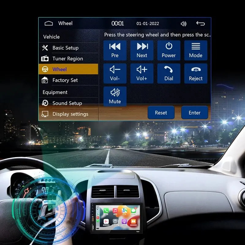 Radio Para Carro Mirror Link Tactil 7"