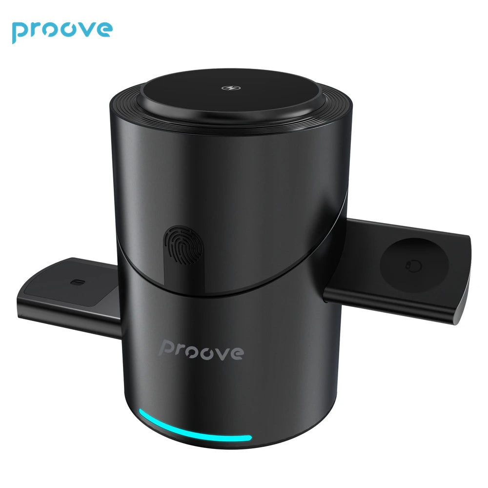 ChargeHub™ Cargador inalámbrico giratorio 3 en 1