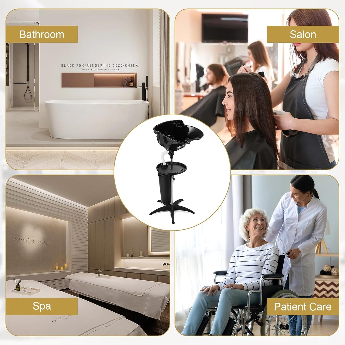 🧴 Lavacabezas Portátil Profesional – Comodidad y Estilo en un Solo Producto