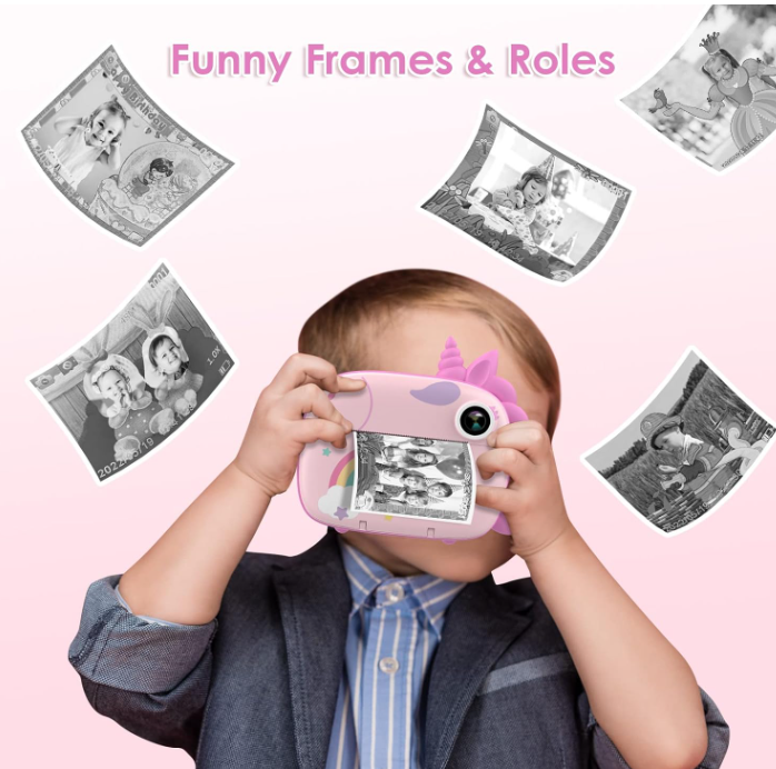 🎀 CAMARA IMPRESORA para Niños – ¡Captura, imprime y sonríe al instante!