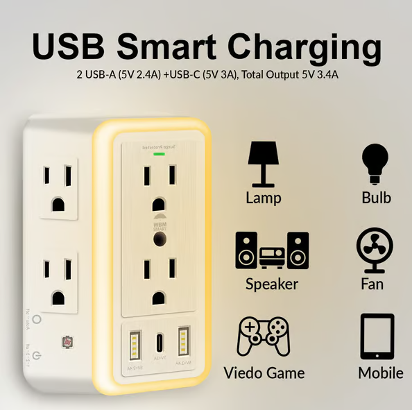 PowerGuard™ Protector de Sobretensiones - Múltiples Enchufes