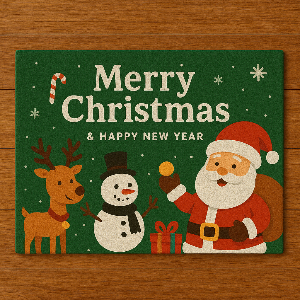 🎄✨ Pack de 3 Tapetes Navideños Antideslizantes – ¡Dale la Bienvenida a la Magia de la Navidad!