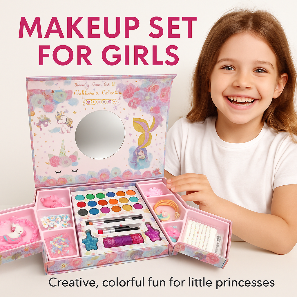 🦄✨ Set de Maquillaje y Accesorios de Unicornio para Niñas