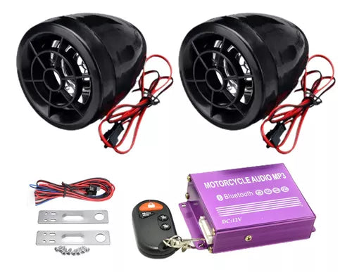 Antirrobo Estéreo Moto Alarma Mp3