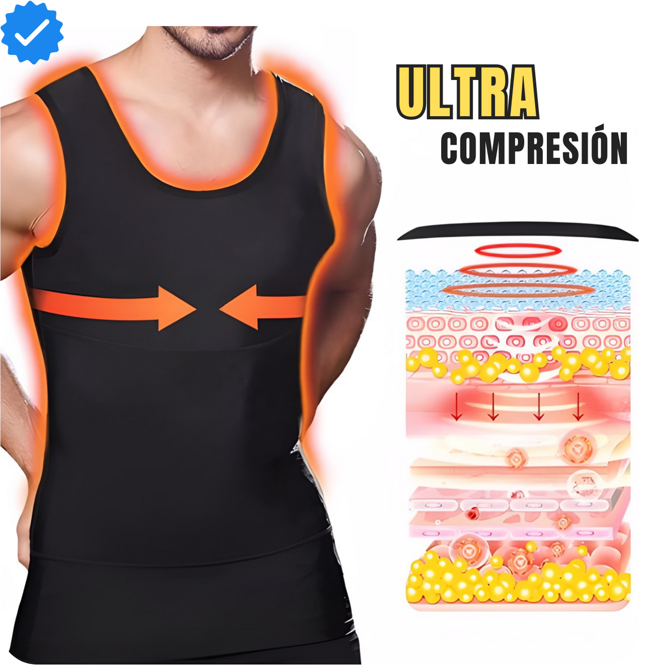 Chaleco Reductor de Neopreno para Hombre🔥