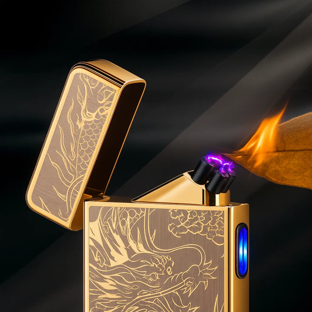 ⚡ Encendedor Eléctrico Gold Dragon USB