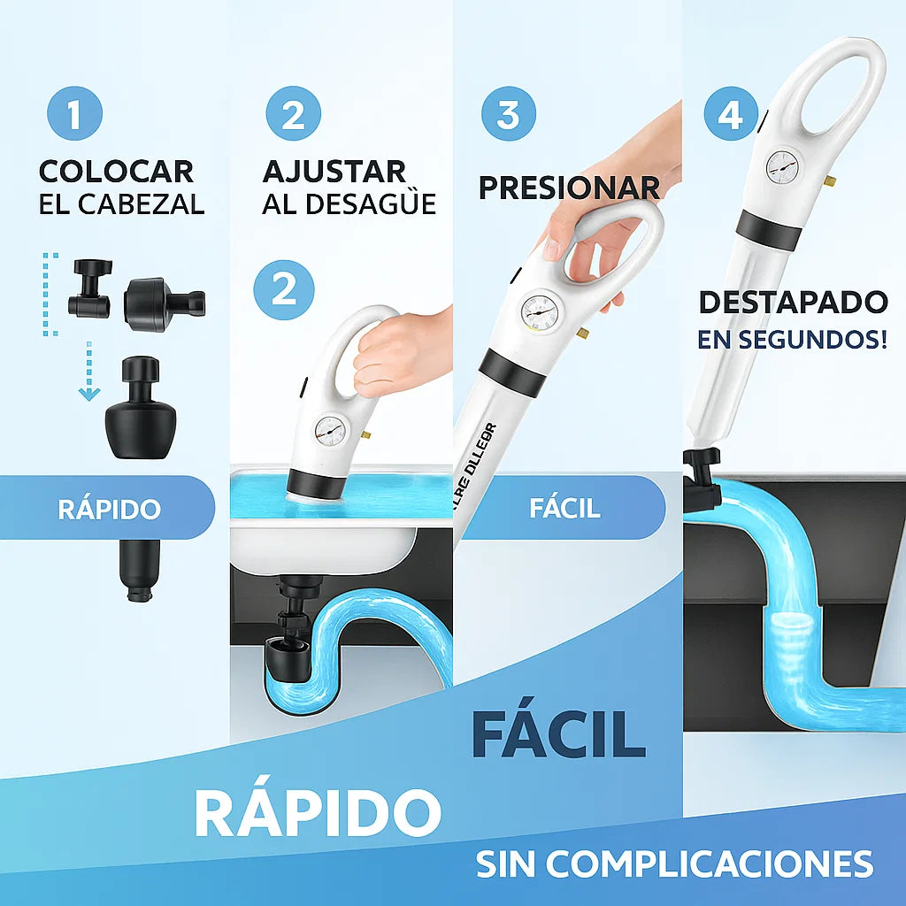 🚽💥 Bomba Destapadora de Alta Potencia – Adiós a Cualquier Obstrucción