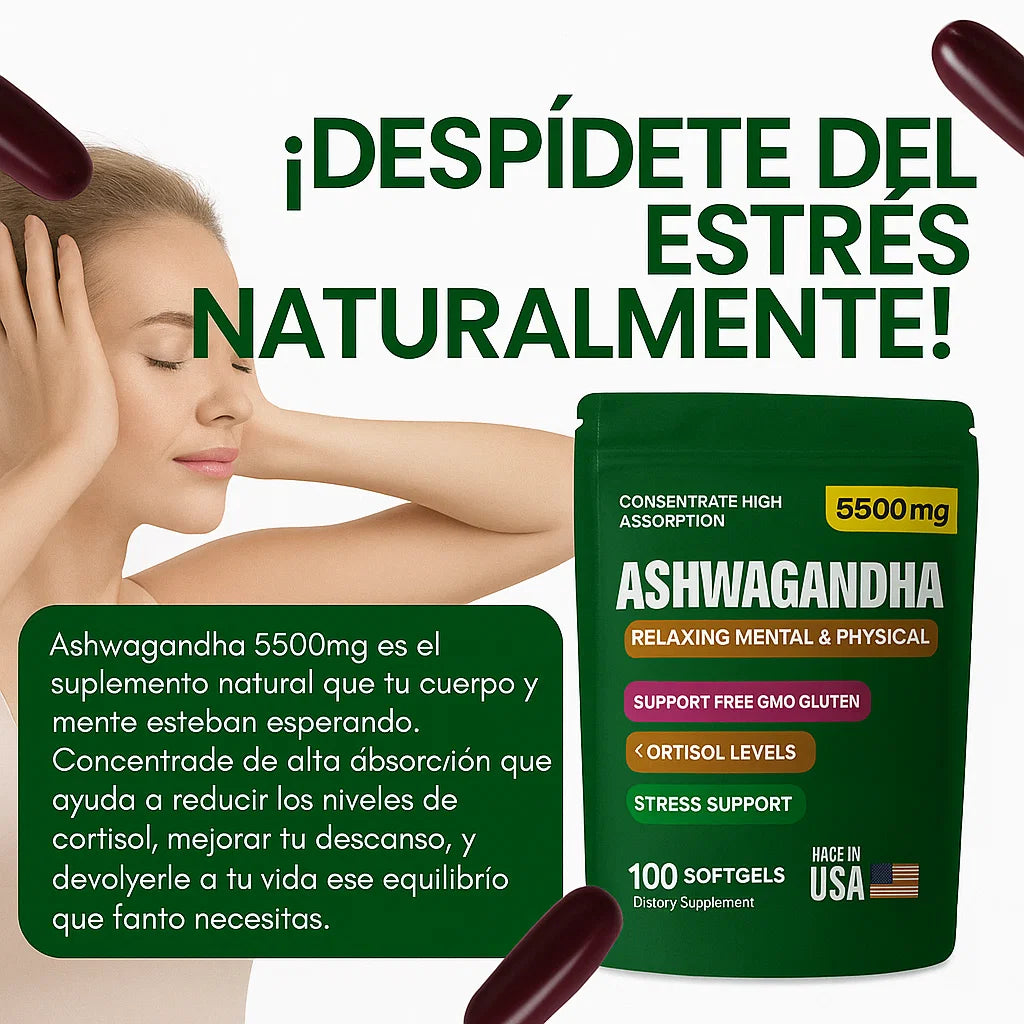 🌿 ASHWAGANDHA – TRATAMIENTO PARA 3 MESES POR SOLO 79.900