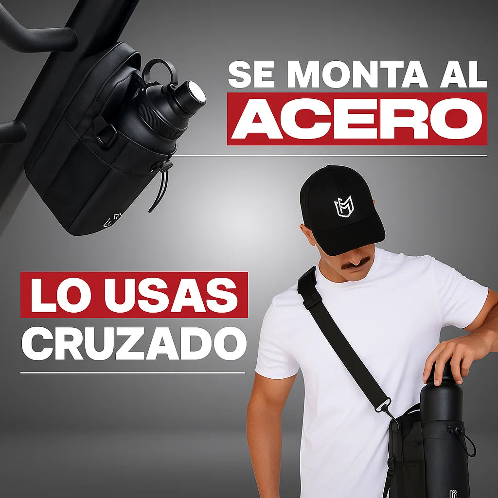 🏋️♂️ Bolsa de Gimnasio 4-en-1 con Soporte para Botella