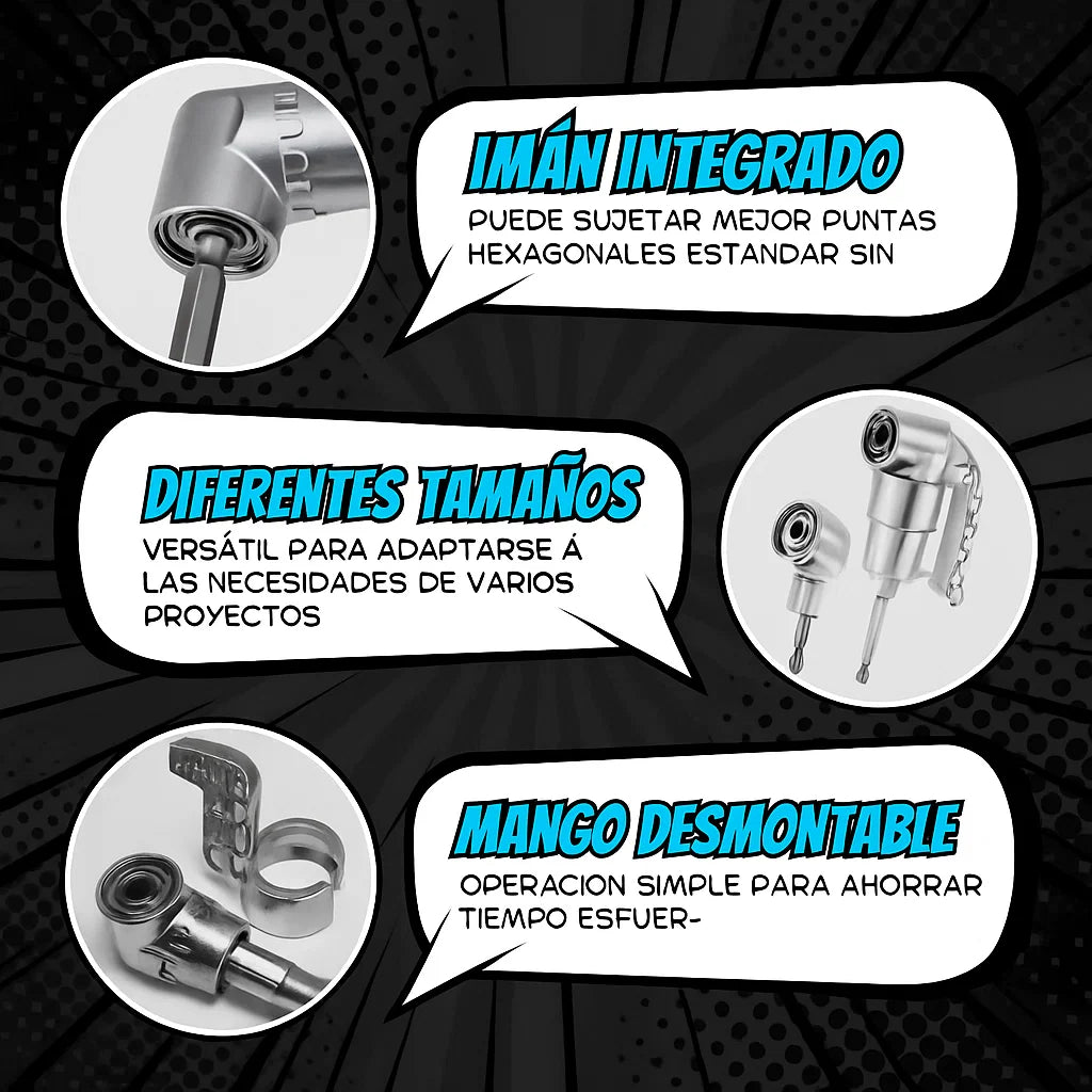 🔧✨ ¡Promo 2x1! Dos Adaptadores 105° para tu Taladro al Precio de Uno