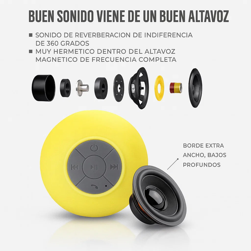 🚿🎶 Parlante Bluetooth Impermeable Dazl