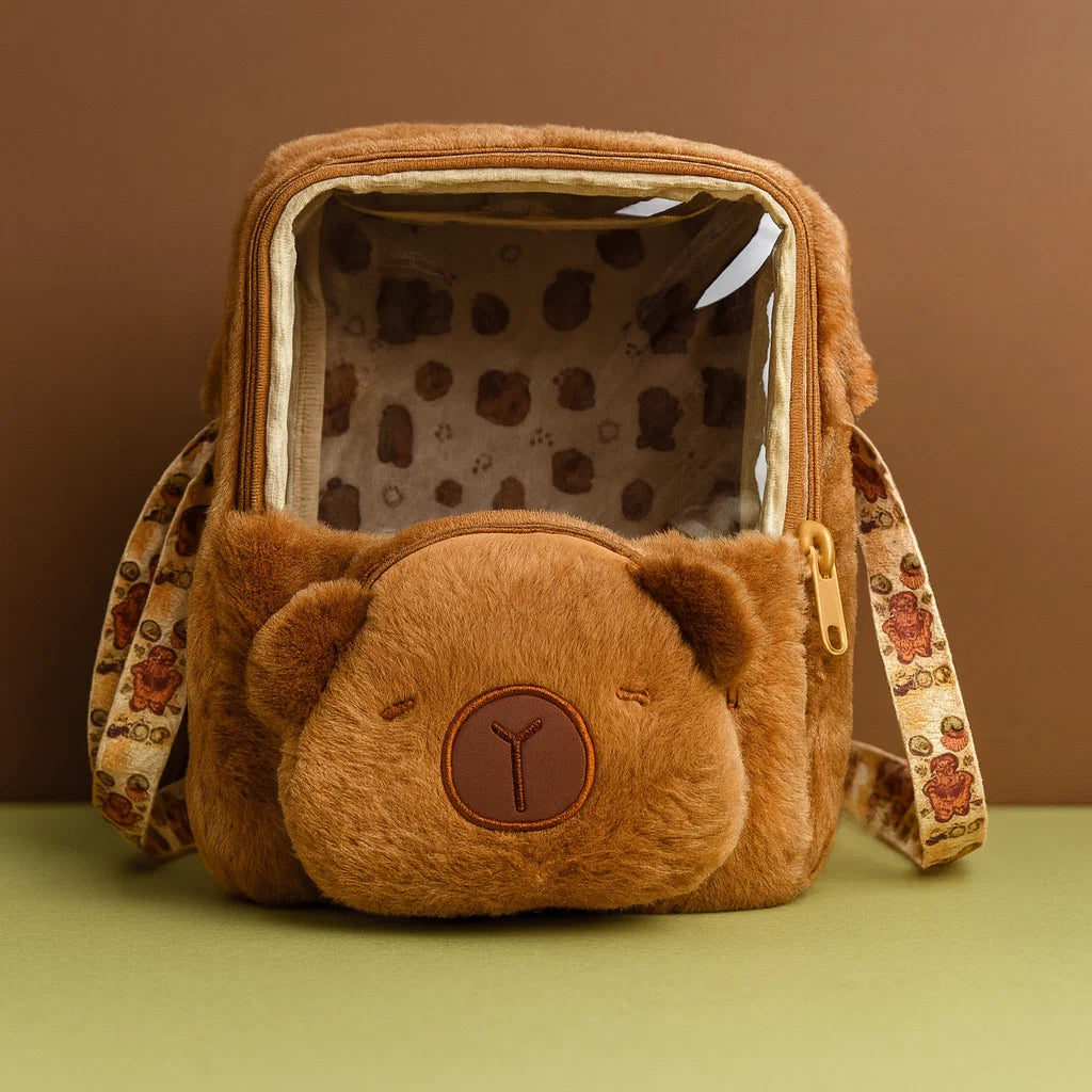 🐾 Mochila-Lonchera Capibara Kawaii