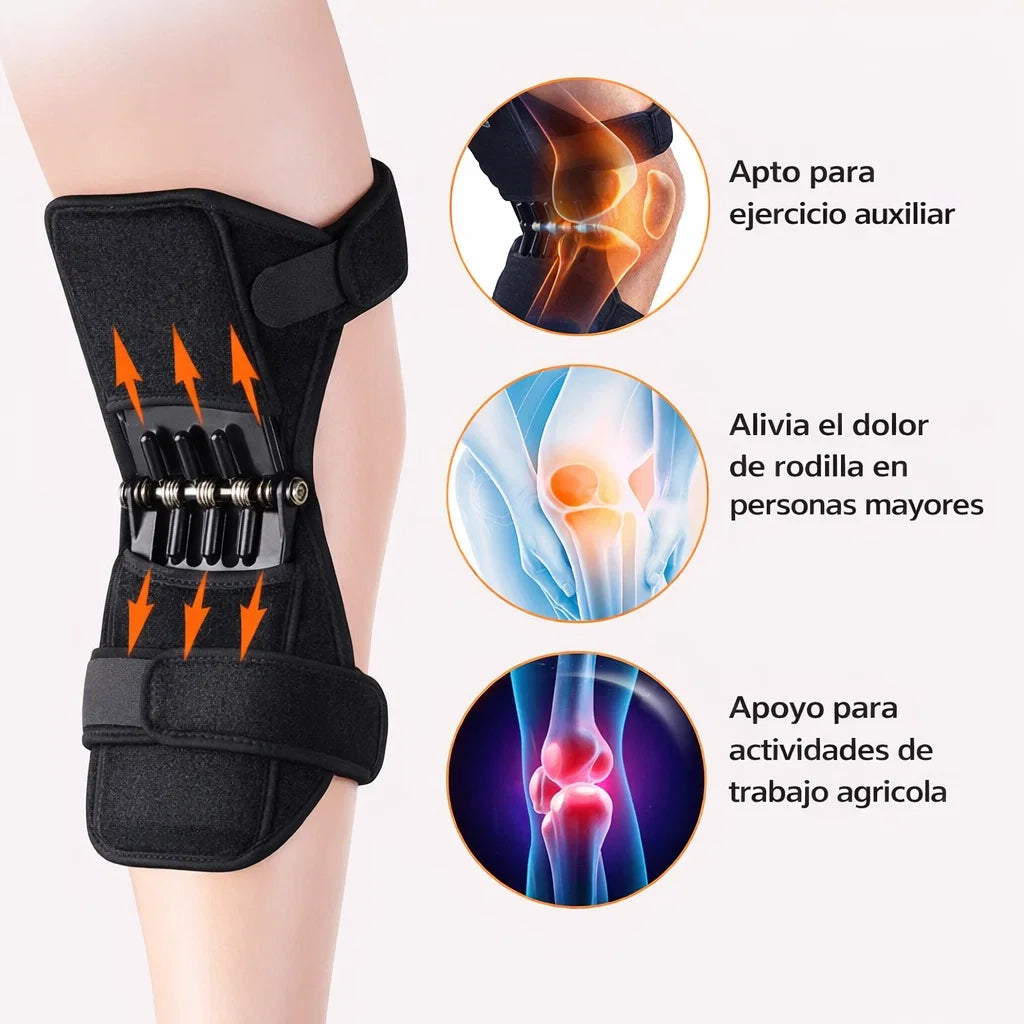 🦵✨ RODILLERAS DE SOPORTE CON ASISTENCIA DE RESORTE