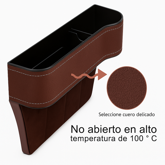 Organizador Lateral de Cuero: 🚘 ORGANIZA TU AUTO EN SEGUNDOS