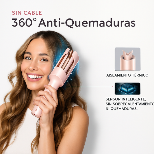 🌸 RISADOR AUTOMATICO: Rizos perfectos en minutos, sin esfuerzo