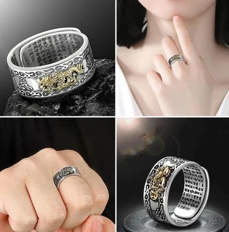 ANILLO PIXIU™ BUDA PROSPERIDAD AJUSTABLE