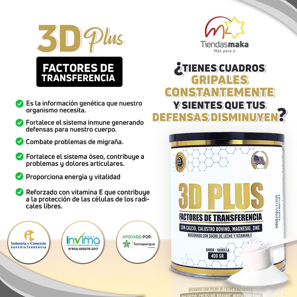 Factores de Transferencia 3D PLUS