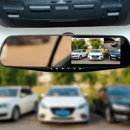 SafeScope™Espejo Retrovisor Doble Cámara + Memoria