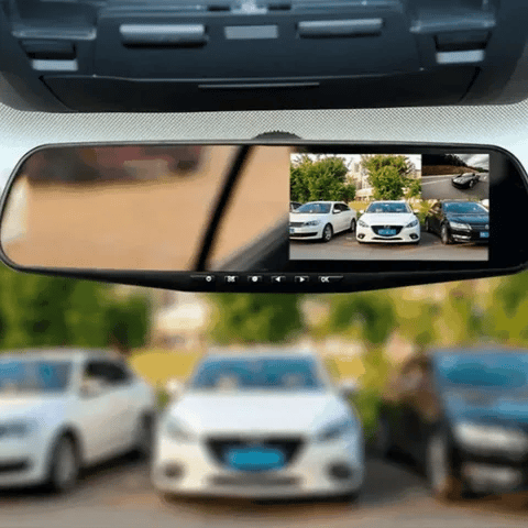 SafeScope™Espejo Retrovisor Doble Cámara + Memoria