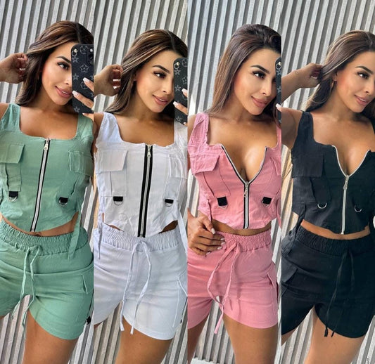 🌟🔥 Urban Chic – Set Cargo Doble Impacto 🔥🌟