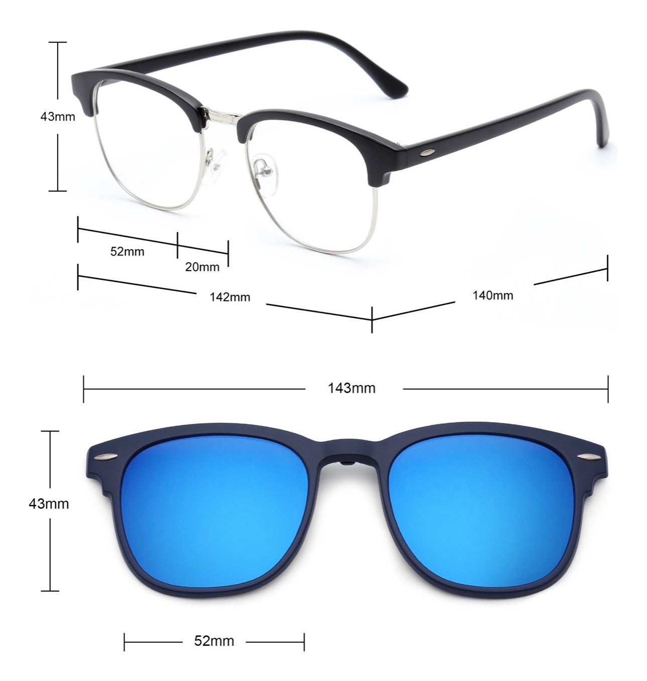 👓 Gafas Magneticas 5 en 1: Estilo, protección y practicidad en un solo clic