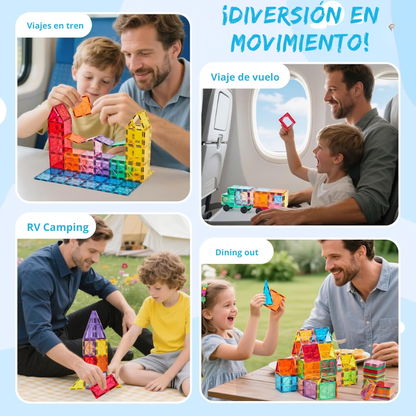 🧲✨ JUEGO MAGNÉTICO DE CONSTRUCCIÓN – KIDSHOP (73 PIEZAS)