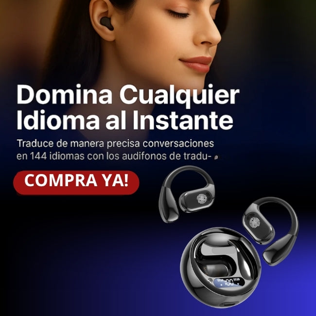 Audifono traductor instantáneo: ⚡ Traducción en tiempo real, sonido HD y 24 h de batería 🔋