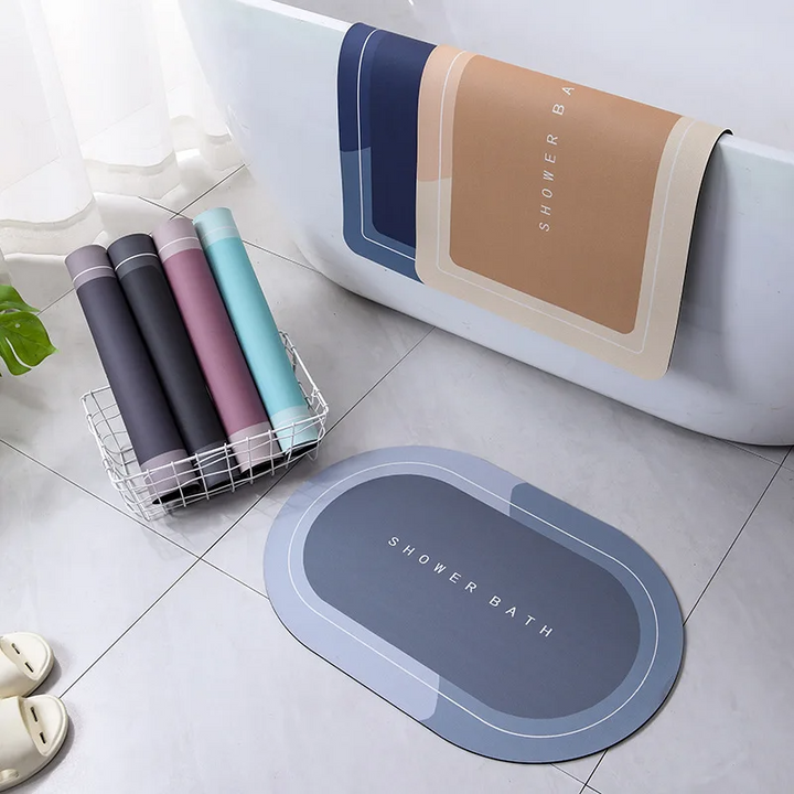 ¡ALFOMBRA DE BAÑO MOONVO™ SUPER ABSORBENTE Y ANTIDESLIZANTE!