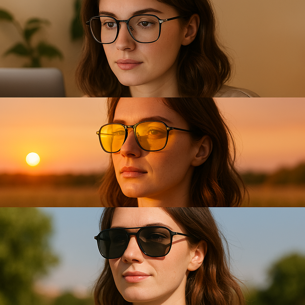 VisionaryX™ Gafas Magnéticas 3 en 1 – Un solo marco, infinitas posibilidades