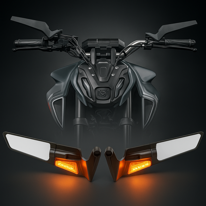 ⚡MirrorX LED -Espejo Tipo Alerón Deportivo con Direccional – Estilo y Seguridad en Uno Solo (INCLUYE EL PAR)