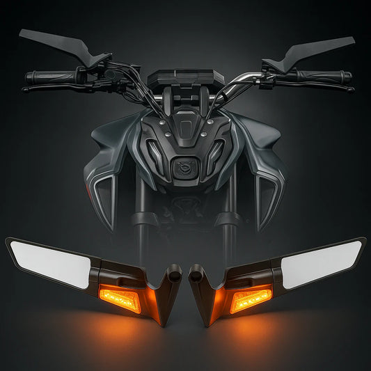 ⚡MirrorX LED -Espejo Tipo Alerón Deportivo (INCLUYE EL PAR) Ref. 3