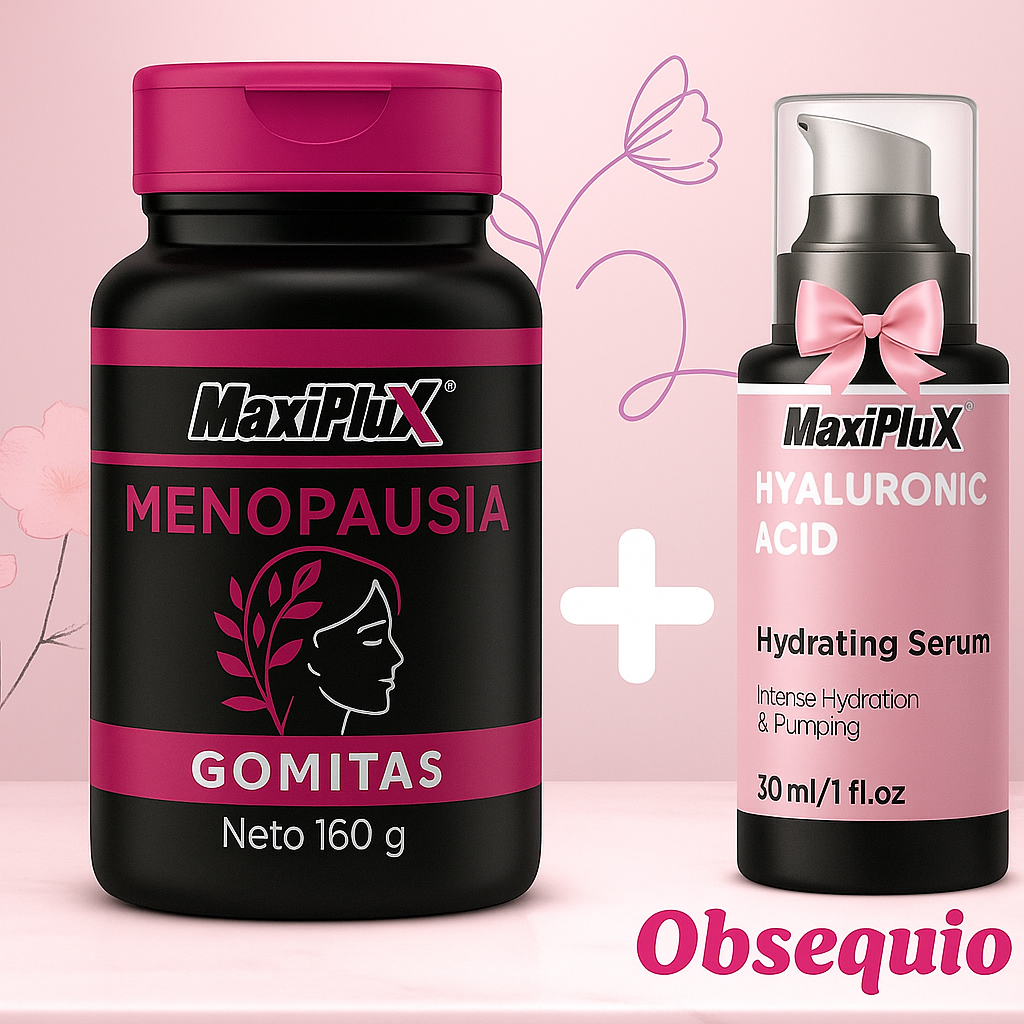 Gomitas Menopausia + Sérum Ácido Hialurónico (obsequio)✨