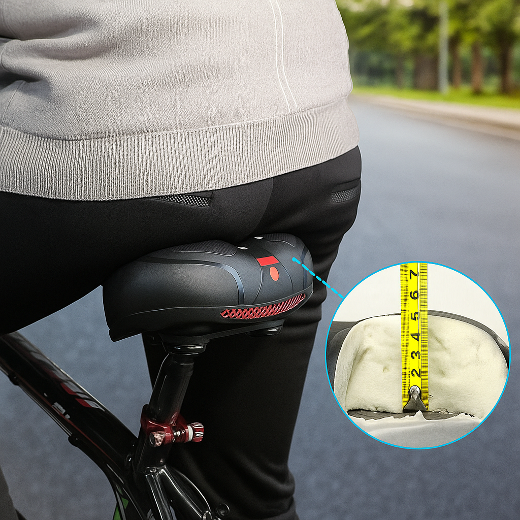 🚴♀️ Sillín de Bicicleta Extra Ancho y Ergonómico – Comodidad en Cada Kilómetro
