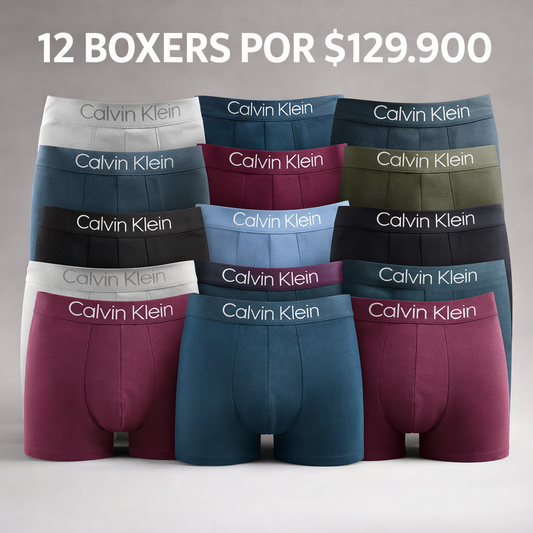 Pack de 12 boxers🔥: comodidad que se siente todos los días