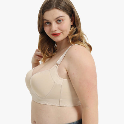 Sujetador Suavizante De Espalda De Cobertura Total SheCurve® - Negro + Beige (2 Piezas)