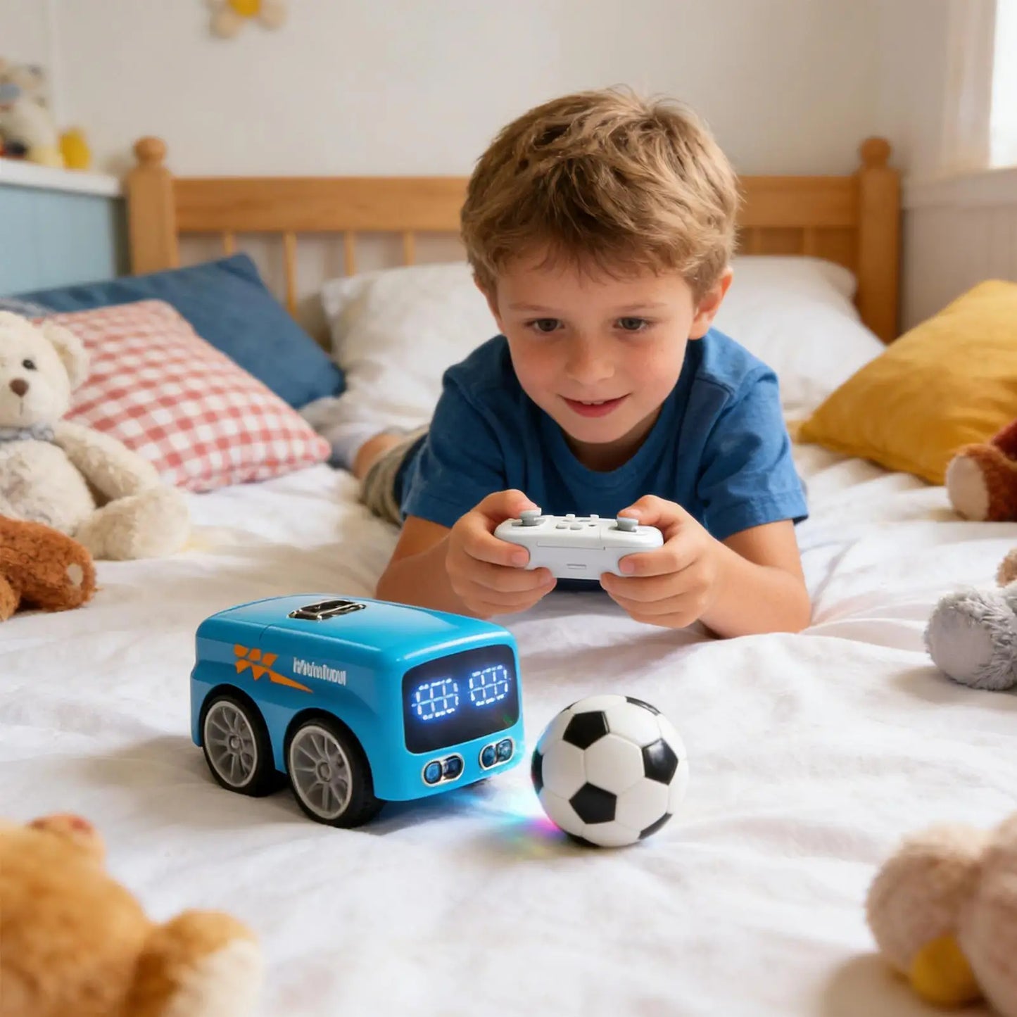 🚍✨ Magic Mini Bus: El juguete inteligente que se mueve solo y sorprende en segundos