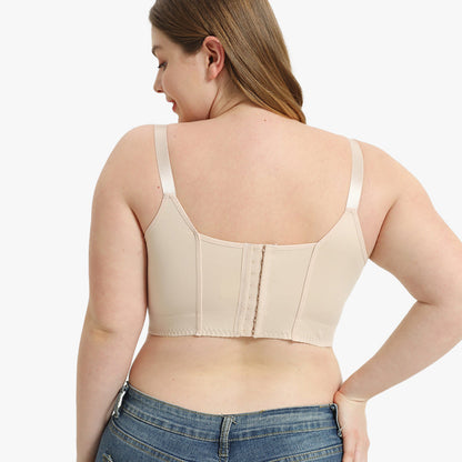 Sujetador Suavizante De Espalda De Cobertura Total SheCurve® - Negro + Beige (2 Piezas)
