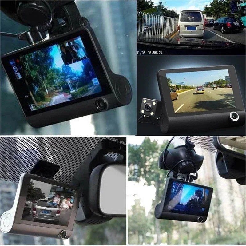 CarView™ Video Cámara Dvr Para Carro 3 Lentes