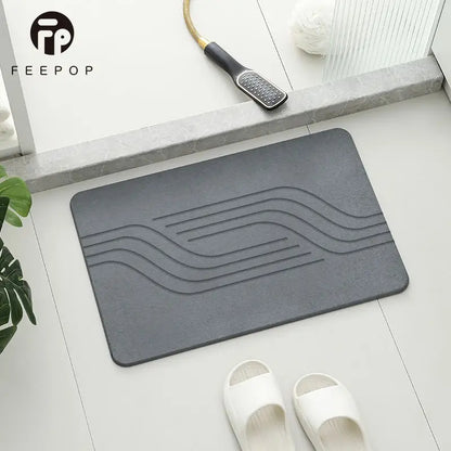 🪨✨ StoneDry – El Tapete de Piedra Absorbente que Revoluciona tu Baño 🚿💧