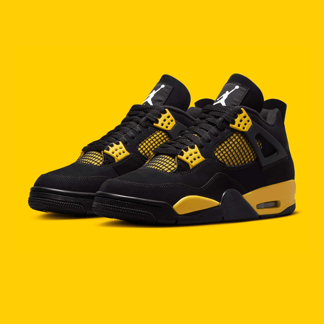 ⚡ JORDAN 4 RETRO “THUNDER” El Par que Se Siente Antes de Verlo