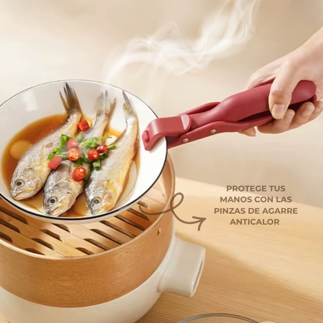 PINZAS PARA COCINA: 🔥 ¡Lleva 3 y paga solo 2! Protege tus manos y las de tu familia 💪