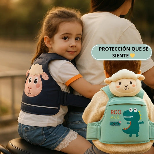 🛵 CINTURÓN INFANTIL DE SEGURIDAD PARA MOTO Y BICI 🐑