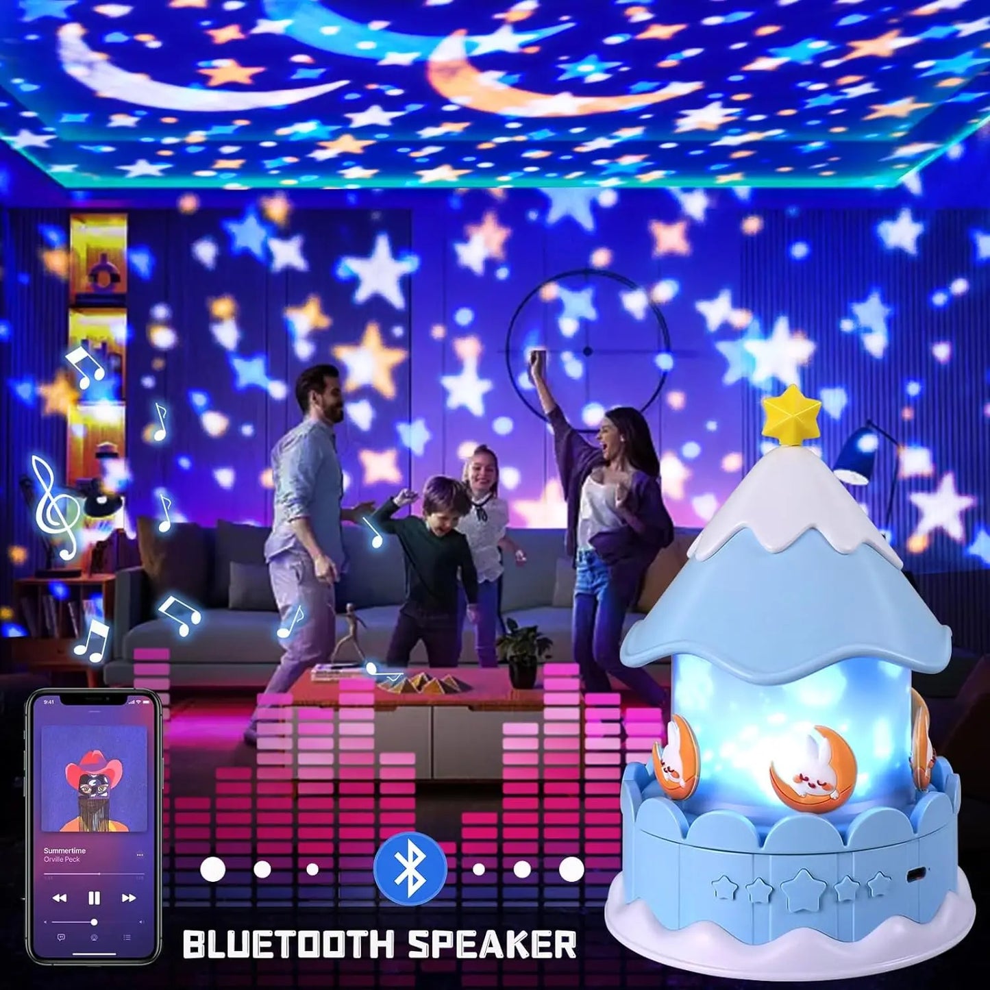 🐳✨ Luz Mágica  – ¡Proyector que convierte las noches en un mundo de fantasía! 🌈🌙