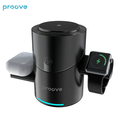 ChargeHub™ Cargador inalámbrico giratorio 3 en 1