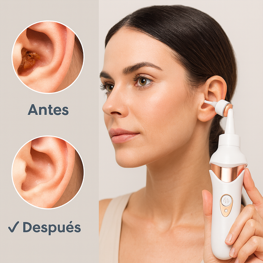 LIMPIADOR DE OIDOS:  💧 Limpieza profunda, segura y sin dolor — ¡como un masaje para tus oídos!👂✨