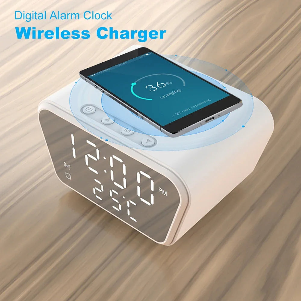 Reloj despertador con carga inalambrica
